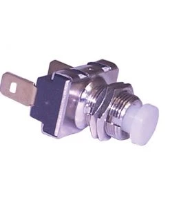 SIERRA Mom On-Off - SPST - Contoured Plastic WHITE Button