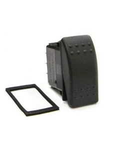 SIERRA Contura® Rocker Switch Standard Mom On-Off-On, DPDT Black