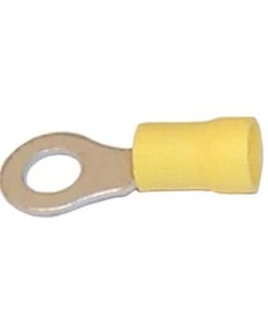 SIERRA 12-10 AWG Ring Terminals, 1/4", Yellow