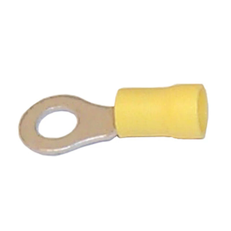 SIERRA 12-10 AWG Ring Terminals, 1/4", Yellow 1 SIERRA 12-10 AWG Ring Terminals, 1/4", Yellow