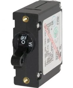 BLUE SEA SYSTEMS A-Series Single Pole Black Toggle Circuit Breakers