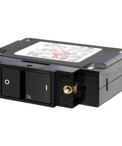 BLUE SEA SYSTEMS C-Series Flat Rocker Circuit Breakers, Single Pole