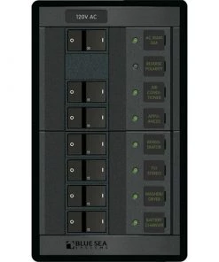 BLUE SEA SYSTEMS 120V AC Main Panel + 6 Positions