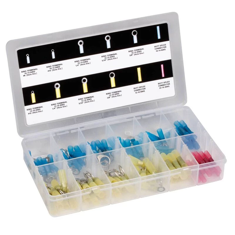 WEST MARINE 120-Piece Heat-Shrink Connector Set 1 WEST MARINE 120-Piece Heat-Shrink Connector Set