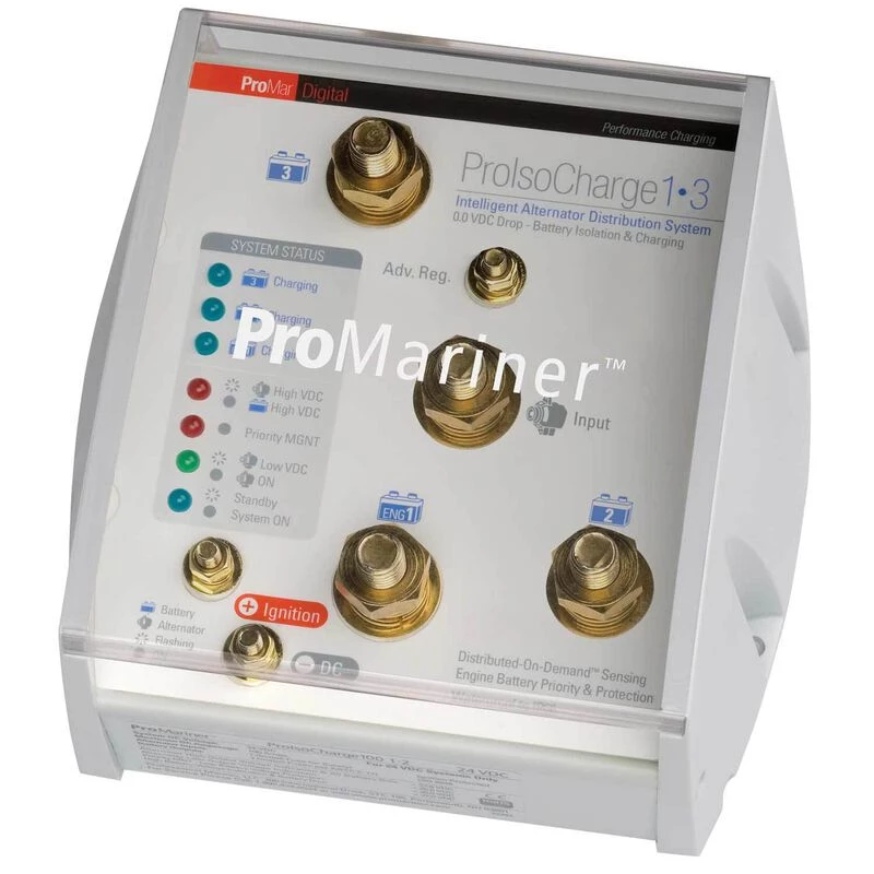 PROMARINER ProlsoCharge 3 Battery Power Distribution System, 120A 1 PROMARINER ProlsoCharge 3 Battery Power Distribution System, 120A