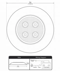 WEST MARINE Stainless Steel Surface-Mount 3" LED Light, White -Marine Electrical sale 12645107 3 1500.13092018103023