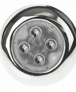 WEST MARINE Stainless Steel Surface-Mount 3" LED Light, Blue