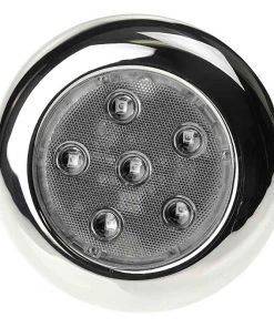 WEST MARINE Stainless Steel Surface-Mount 4" LED Light, Blue