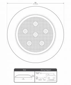 WEST MARINE Stainless Steel Surface-Mount 4" LED Light, Blue -Marine Electrical sale 12645131 3 1500.13092018103047