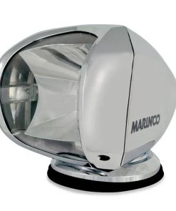 MARINCO Precision Spotlight, Chrome Wireless Remote Spotlight, 12/24V
