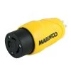 MARINCO Straight Adapter, 15A 125V Male to 30A 125V Female