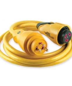 MARINCO 12' EEL ShorePower Cordset, 30A 125V, Yellow