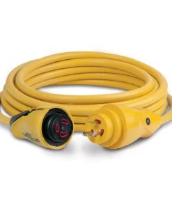 MARINCO 25' EEL ShorePower Cordset, 30A 125V, Yellow