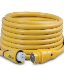 MARINCO 50' EEL 4 Conductor ShorePower Cordset, 50A 125/250V, Yellow