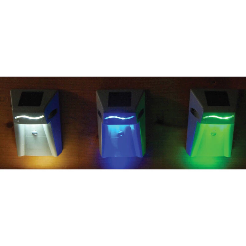 WEST MARINE LED Solar Dock Lighting, Piling, 3-Color 2 WEST MARINE LED Solar Dock Lighting, Piling, 3-Color - Image 2
