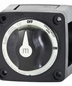 BLUE SEA SYSTEMS m-Series Mini Single Circuit ON/OFF Battery Switch with Removable Knob