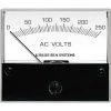 BLUE SEA SYSTEMS AC Voltmeter, 0 to 250V AC