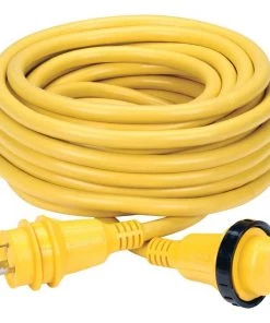 MARINCO 50' Economy ShorePower Cordset, 30A 125V, Yellow