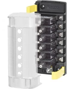 BLUE SEA SYSTEMS ST CLB Circuit Breaker Block, 6 Position Common Source with Ground