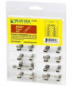 BLUE SEA SYSTEMS AGC Fuse Kit, 41-Piece