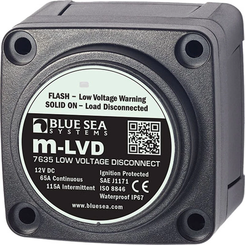 BLUE SEA SYSTEMS m-LVD Low Voltage Disconnect 1 BLUE SEA SYSTEMS m-LVD Low Voltage Disconnect