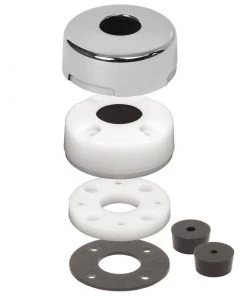 BLUE SEA SYSTEMS Cable Clam, Stainless Steel Dress Cap, 0.68"