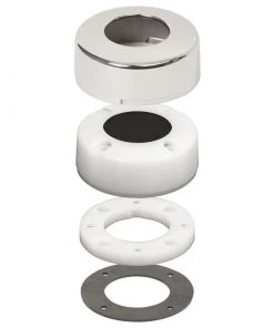 BLUE SEA SYSTEMS Cable Clam with Stainless Steel Dress Cap, 1.40"