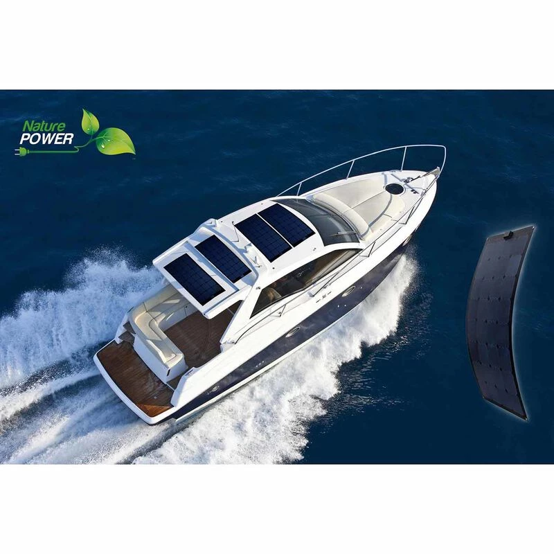 NATURE POWER Semi-Flexible 25W Monocrystalline Solar Panel 2 NATURE POWER Semi-Flexible 25W Monocrystalline Solar Panel - Image 2