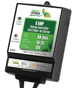 NATURE POWER 12V Solar Power Charge Controller, 130W/8A