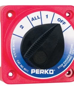 PERKO Compact Medium-Duty Off/1/All/2 Battery Switch