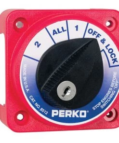 PERKO Compact Medium-Duty Off/1/All/2 Battery Switch