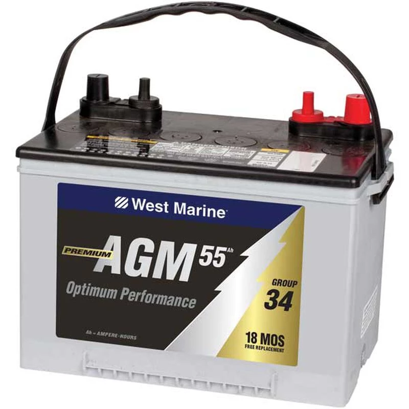 WEST MARINE High Cranking Power AGM Battery 1 WEST MARINE High Cranking Power AGM Battery