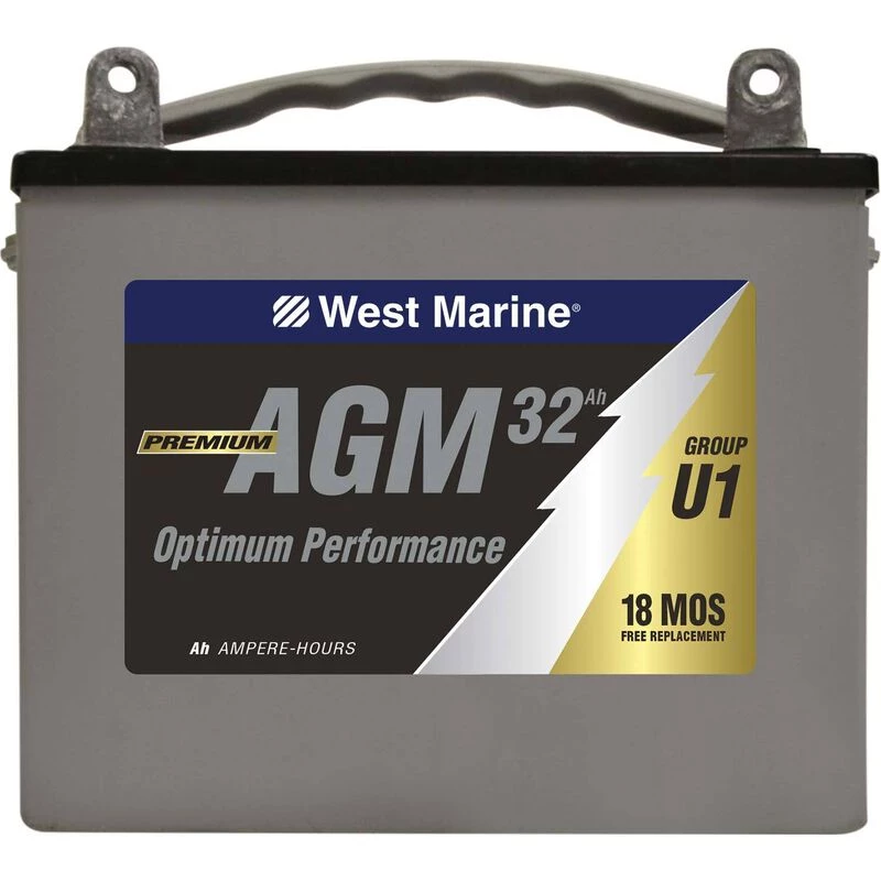 WEST MARINE Group U-1 Dual-Purpose AGM Battery 32 Amp Hours 2 WEST MARINE Group U-1 Dual-Purpose AGM Battery 32 Amp Hours - Image 2