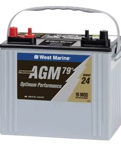 WEST MARINE Group 24 Dual-Purpose AGM Battery, 79 Amp Hours