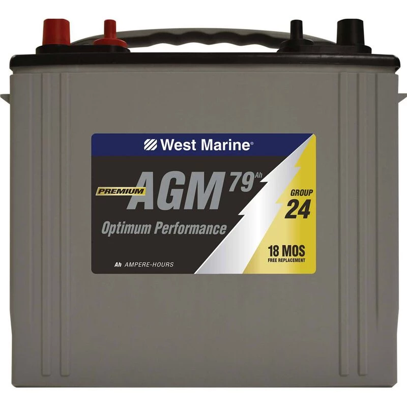 WEST MARINE Group 24 Dual-Purpose AGM Battery, 79 Amp Hours 2 WEST MARINE Group 24 Dual-Purpose AGM Battery, 79 Amp Hours - Image 2