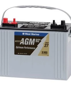 WEST MARINE Group 27 Dual-Purpose AGM Battery, 92 Amp Hours