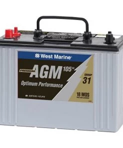 WEST MARINE Group 31 Dual-Purpose AGM Battery, 105 Amp Hours