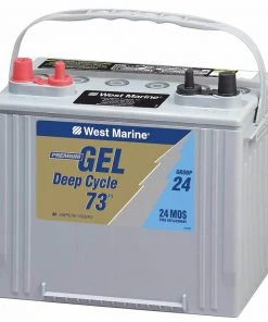 WEST MARINE Group 24 Gel Deep Cycle Marine Gel Battery, 73 Amp Hours