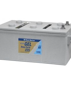 WEST MARINE Group 8D Gel Deep Cycle Marine Gel Battery, 225 Amp Hours