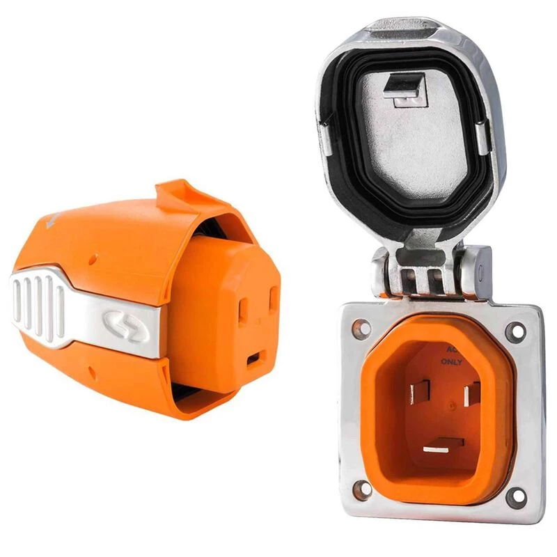 SMARTPLUG Combo Inlet & Connector, 50A 125/250V, Stainless Steel 1 SMARTPLUG Combo Inlet & Connector, 50A 125/250V, Stainless Steel