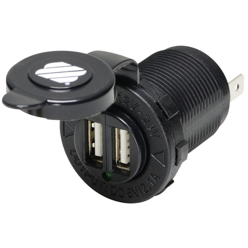 WEST MARINE Surface-Mount Dual USB Charger Socket 1 WEST MARINE Surface-Mount Dual USB Charger Socket