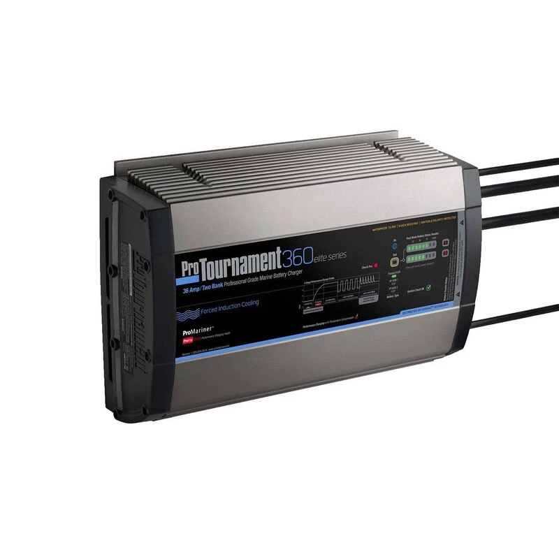 PROMARINER ProTournament 360 Elite Dual Waterproof Battery Charger, 12/24V DC 1 PROMARINER ProTournament 360 Elite Dual Waterproof Battery Charger, 12/24V DC
