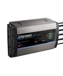 PROMARINER ProTournament 360 Elite Quad Waterproof Battery Charger, 12/24V/36/48V DC