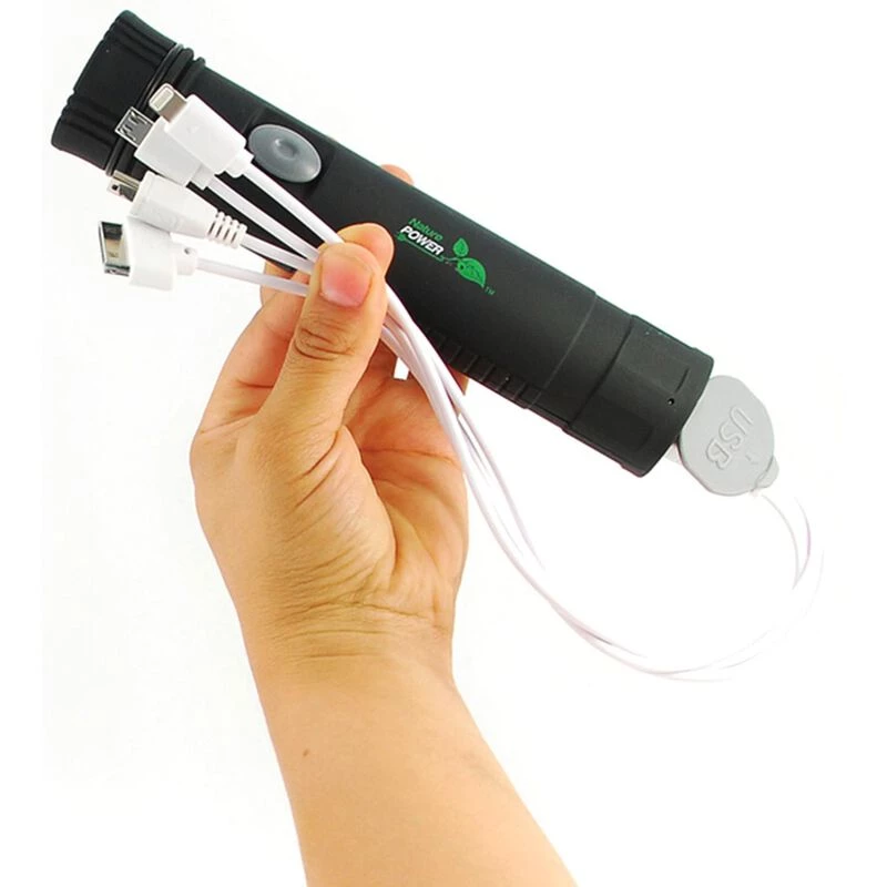 NATURE POWER Rechargeable LED Flashlight with Li-Ion Power Bank 3 NATURE POWER Rechargeable LED Flashlight with Li-Ion Power Bank - Image 3