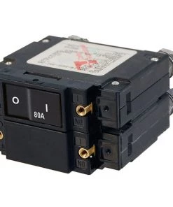 BLUE SEA SYSTEMS C-Series Double Pole Flat Rocker Circuit Breakers -Marine Electrical sale 16932113 LRG