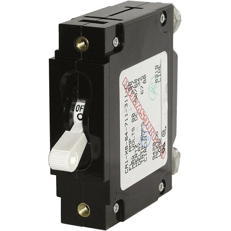 BLUE SEA SYSTEMS C-Series Single Pole White Toggle Circuit Breakers 6 BLUE SEA SYSTEMS C-Series Single Pole White Toggle Circuit Breakers - Image 6