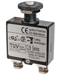 BLUE SEA SYSTEMS Push-Button Reset-Only Thermal Circuit Breakers - #8 Screw Terminals -Marine Electrical sale 16932535 LRG