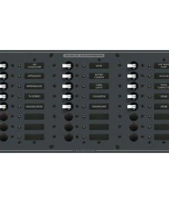 BLUE SEA SYSTEMS 24-Position AC Panel, European