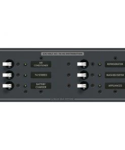 BLUE SEA SYSTEMS 6-Position AC Panel, European