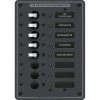 BLUE SEA SYSTEMS 8-Position AC Panel, European